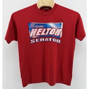 Vintage 90s Sam Helton Senator T-Shirt Size XL Single Stitch Made in USA